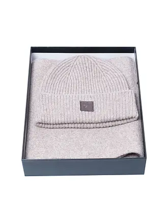 FYNCH-HATTON | Set de 2 piezas gorro y bufanda | beige
